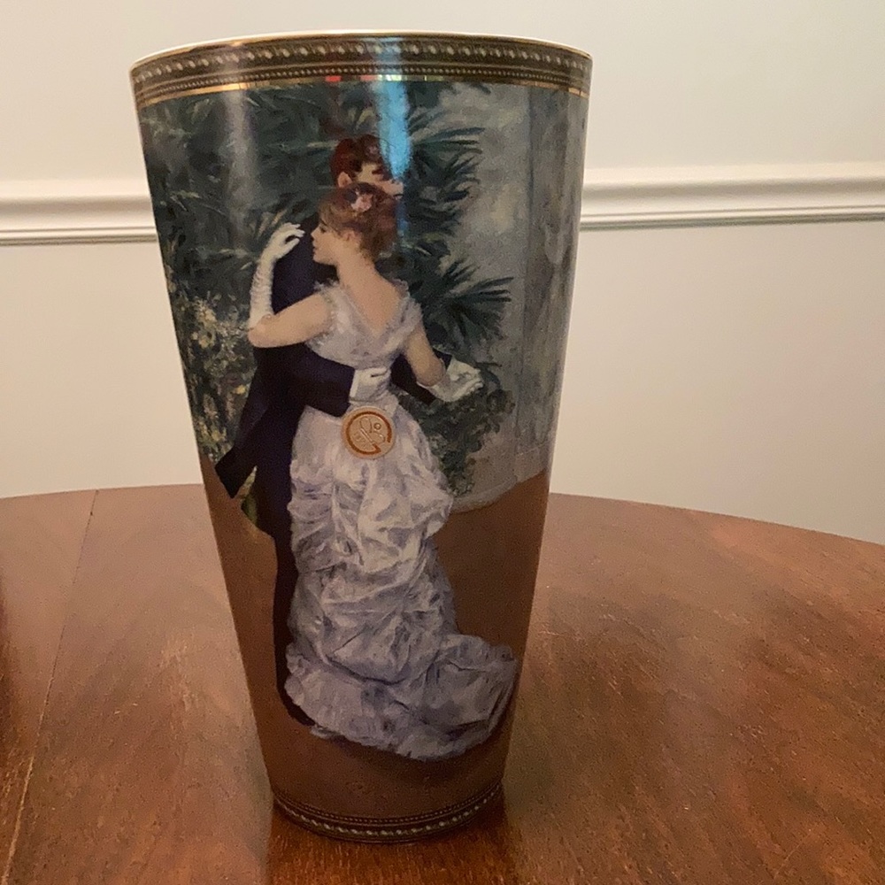 9.5” Porcelain Renoir’s Dance in the City Vase